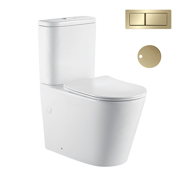 Zenmo Jamie-II Toilet Suite in Brushed Brass