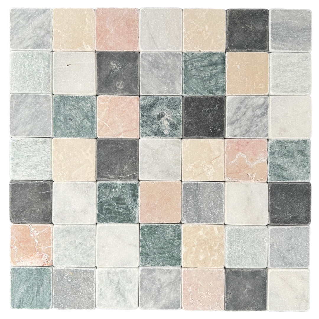 BOTTICINO SQUARE 45 TUMBLED CHIP SIZE 45X45X10MM - BOTTICINO SQUARE 45 TUMBLED