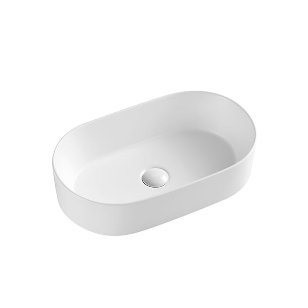 Zenmo Milan Above Counter Basin in Matte White