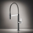 Gessi Helium Goose Neck Semi Professional Mixer in a styled room