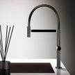 Gessi Helium Goose Neck Semi Professional Mixer in a styled room