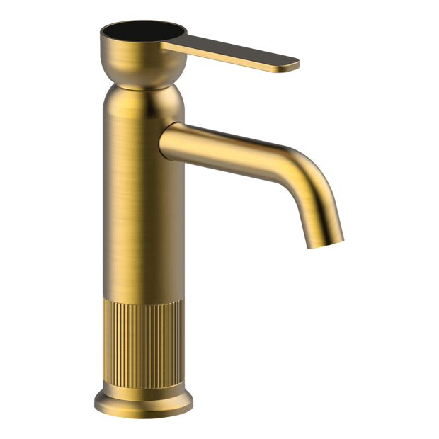 Lumiere Basin Mixer in Brushed Gold