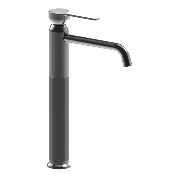 Lumiere High Basin Mixer in Black Brushed Nickel