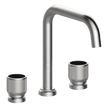 Lumiere Three Piece Basin Set in Brushed Nickel
