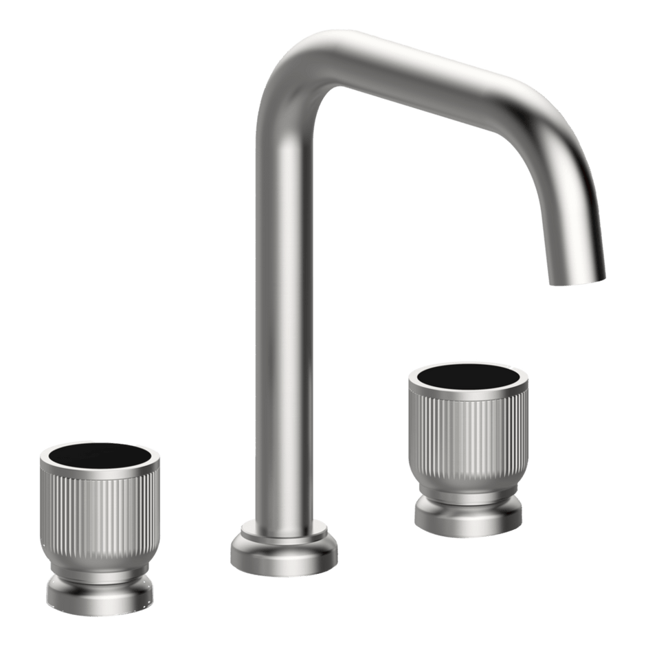 Lumiere Three Piece Basin Set in Polished Nickel
