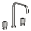 Lumiere Three Piece Basin Set in Polished Nickel