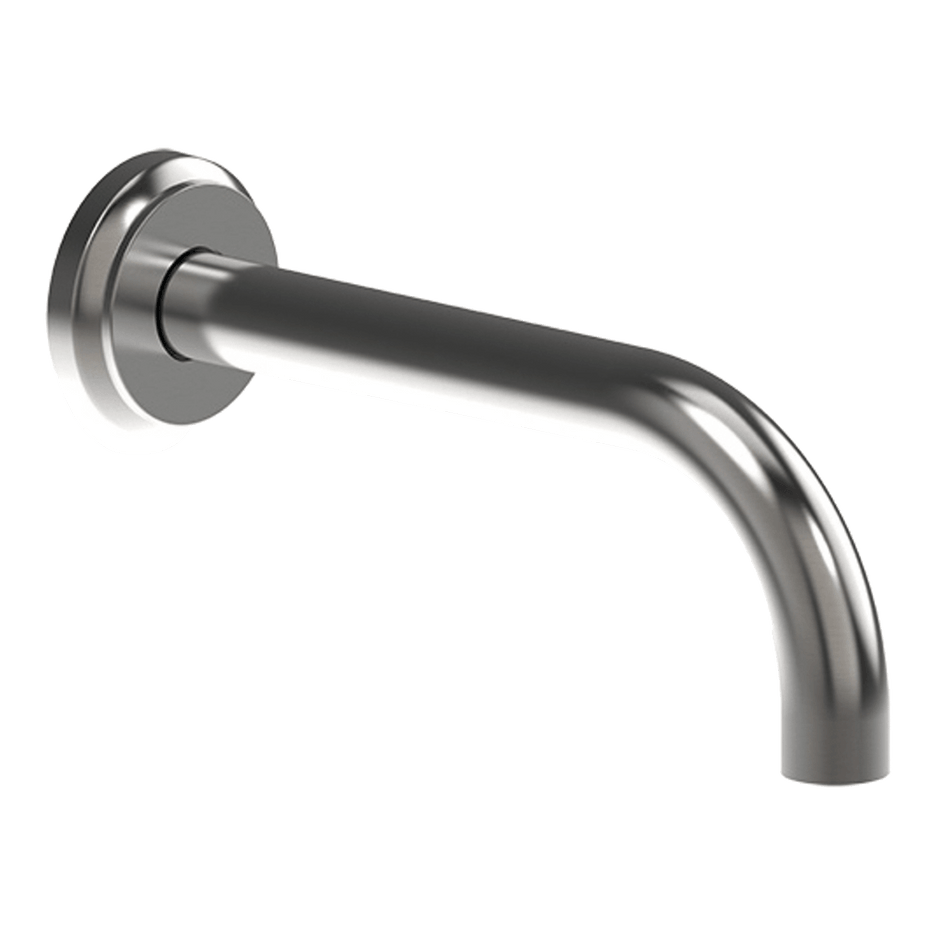 Lumiere Wall Mounted Basin Spout in Black Brushed Nickel