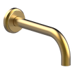 Lumiere Wall Mounted Basin Spout in Brushed Gold