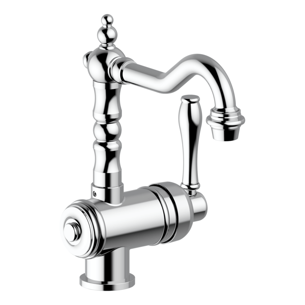 Provincial Single Lever Basin Mixer in Black Brushed Nickel