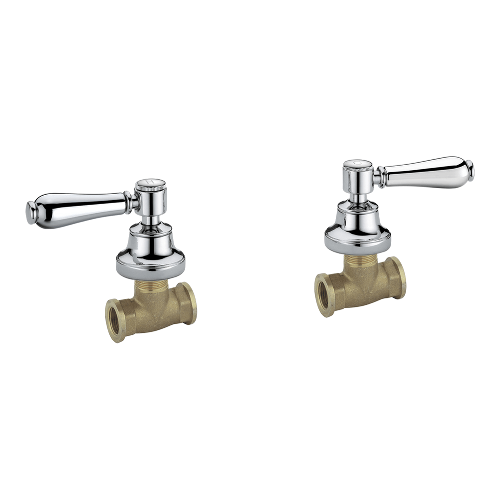 Provincial Lever Top Assemblies in Black Brushed Nickel