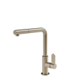 Gessi Helium Right Angle Round Pull Out Mixer in Brushed Nickel