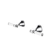 Ikon Clasico Wall Top Assemblies with Ceramic Handle in Chrome