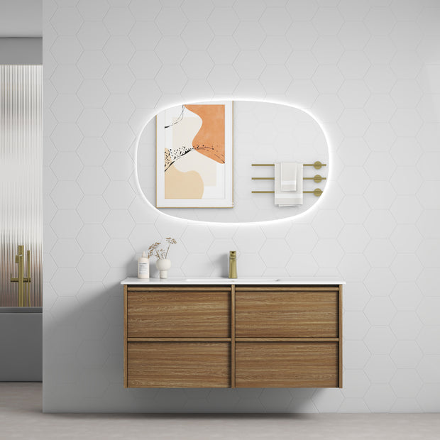Venetta Framed Wall Hung Harvest Oak 1200mm
