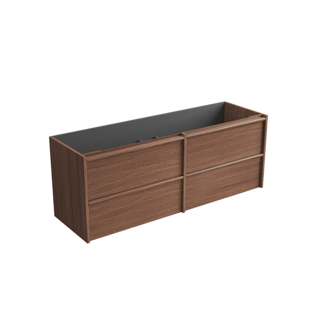 Venetta Framed Wall Hung Walnut 1500mm