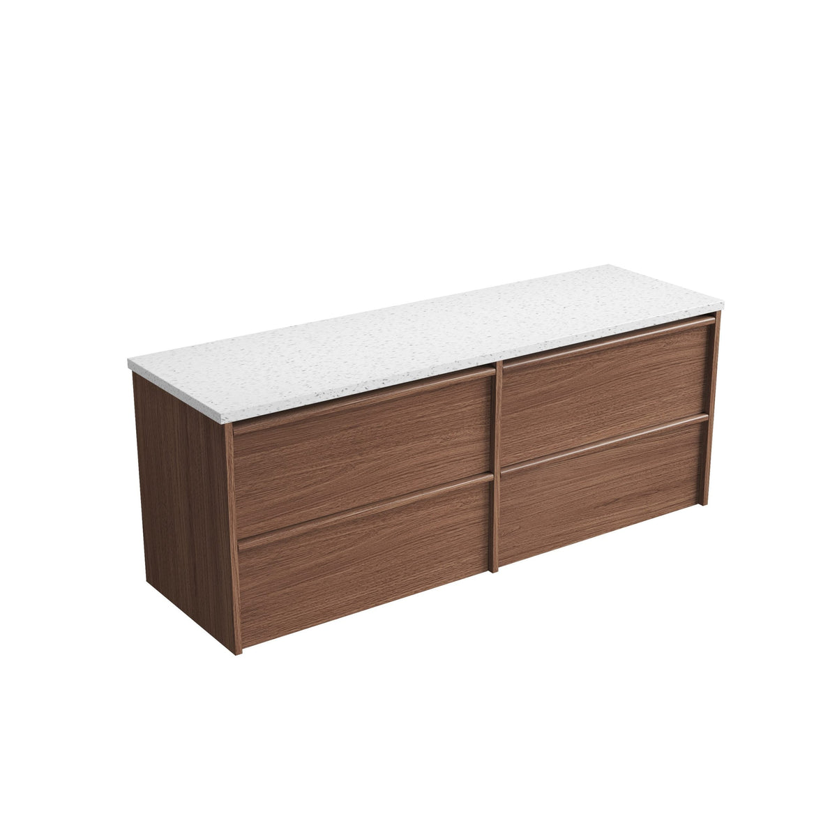 Venetta Framed Wall Hung Walnut 1500mm