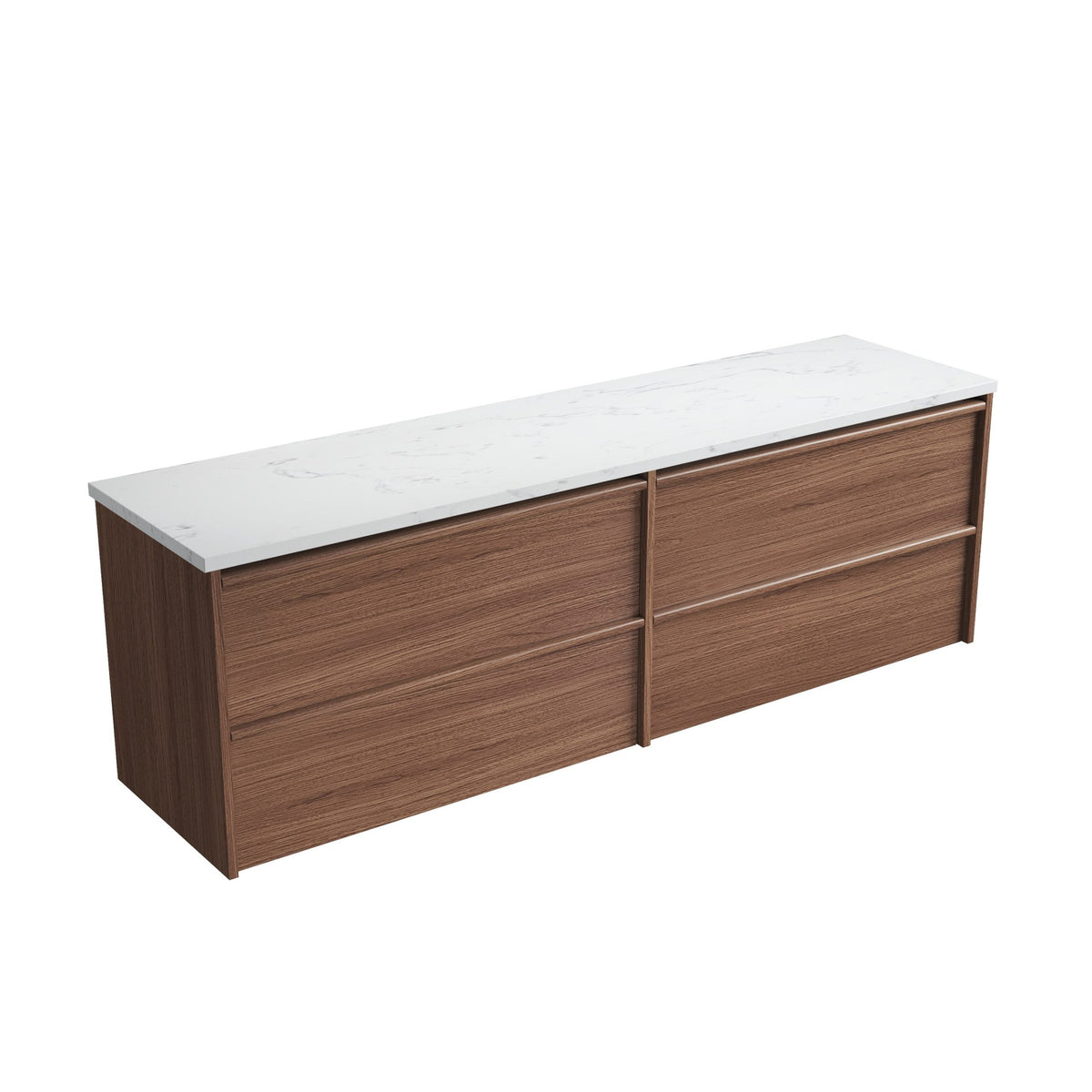 Venetta Framed Wall Hung Walnut 1800mm