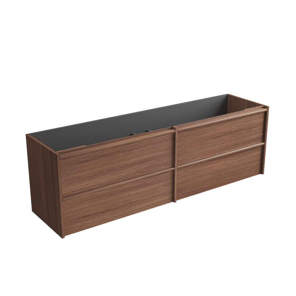 Venetta Framed Wall Hung Walnut 1800mm