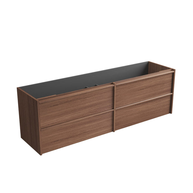 Venetta Framed Wall Hung Walnut 1800mm
