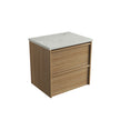 Aulic Venetta Framed Wall Hung Harvest Oak 600mm wall hung vanity