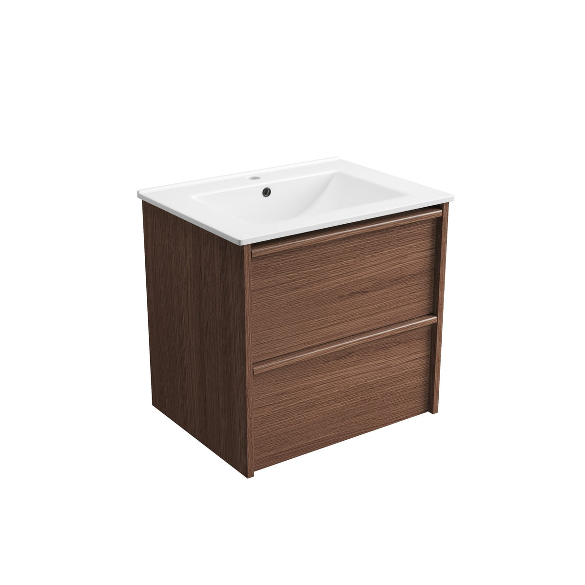 Venetta Framed Wall Hung Walnut 600mm