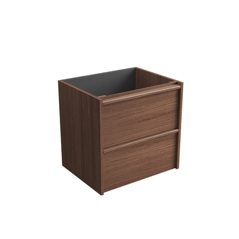 Aulic Venetta Framed Wall Hung Walnut 600mm wall hung vanity