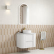 Ramee Fluted Wall Hung Matte White 750mm