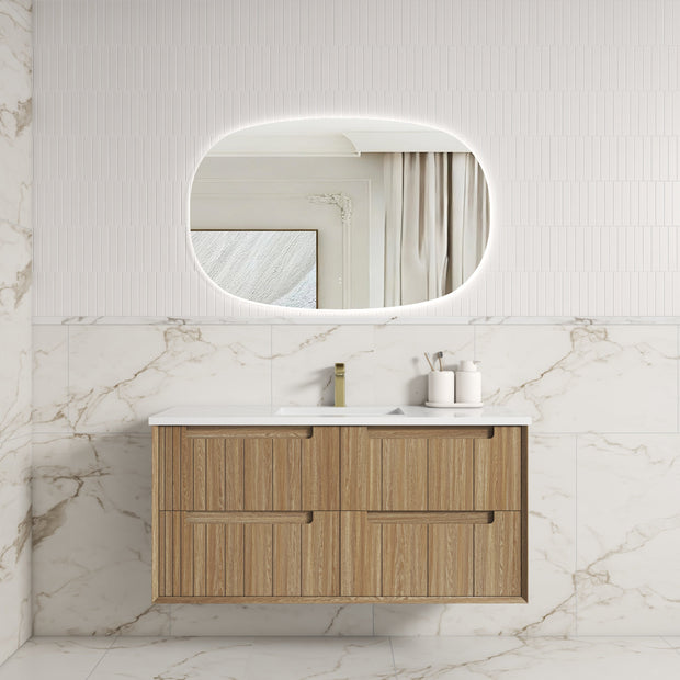 Voulari Framed Wall Hung Harvest Oak 1200mm