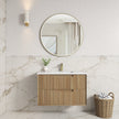 Voulari Framed Wall Hung Harvest Oak 900mm