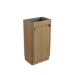 Mini Hartelle Fluted Floor Standing Harvest Oak Cabinet