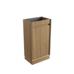 Mini Ravia Fluted Floor Standing Harvest Oak Cabinet