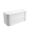 Ramee Fluted Wall Hung Matte White 1500mm