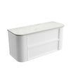 Ramee Fluted Wall Hung Matte White 1500mm