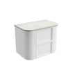 Ramee Fluted Wall Hung Matte White 750mm