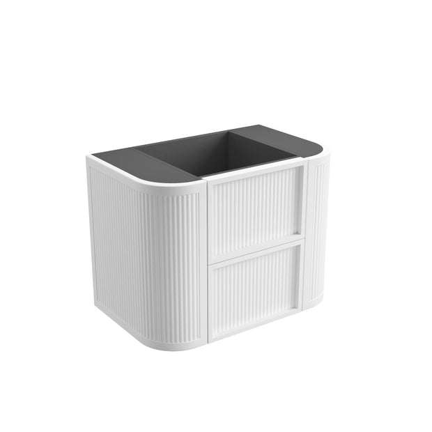 Ramee Fluted Wall Hung Matte White 750mm