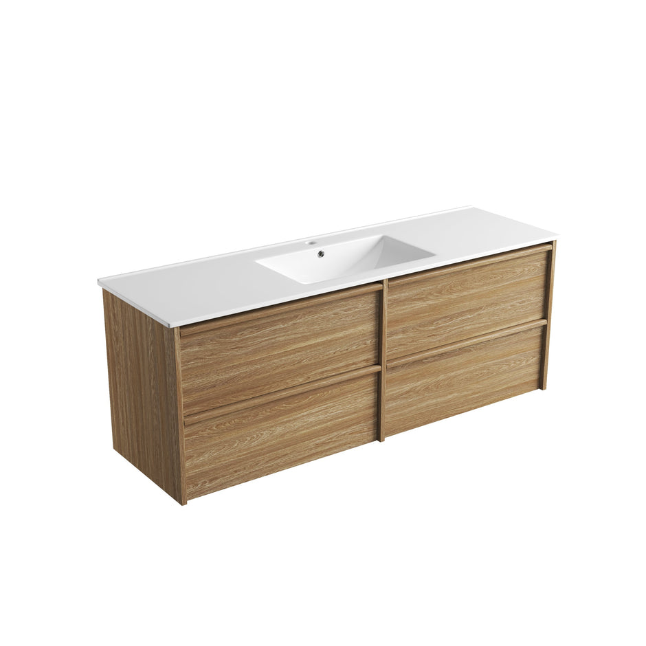 Venetta Framed Wall Hung Walnut 1500mm
