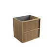 Venetta Fluted Framed Wall Hung Harvest Oak 600mm