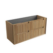 Voulari Framed Wall Hung Harvest Oak 1200mm