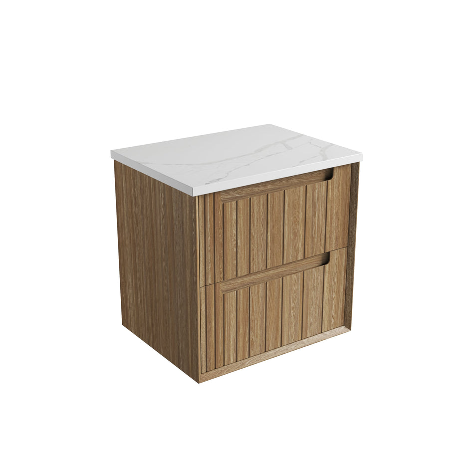 Voulari Framed Wall Hung Harvest Oak 600mm