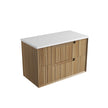 Voulari Framed Wall Hung Harvest Oak 900mm