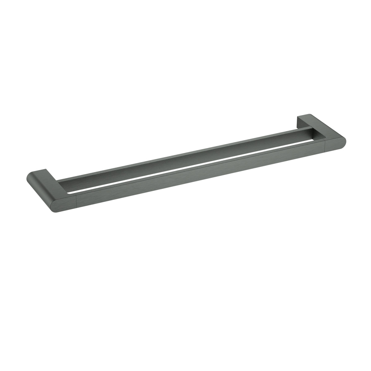 Ikon Flores Towel Rail Double 600mm in Gun Metal