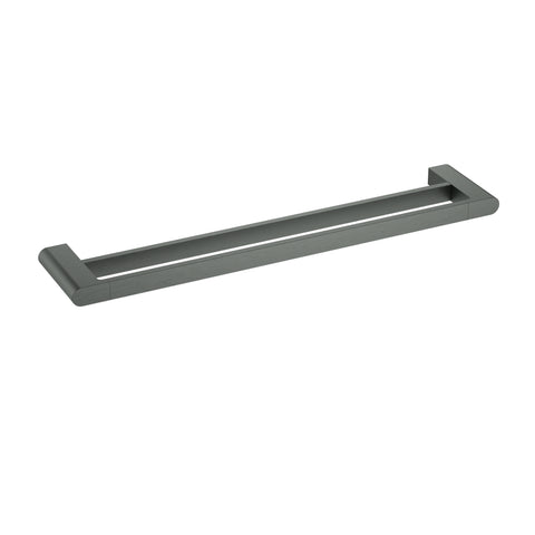 Ikon Flores Towel Rail Double 800mm in Gun Metal