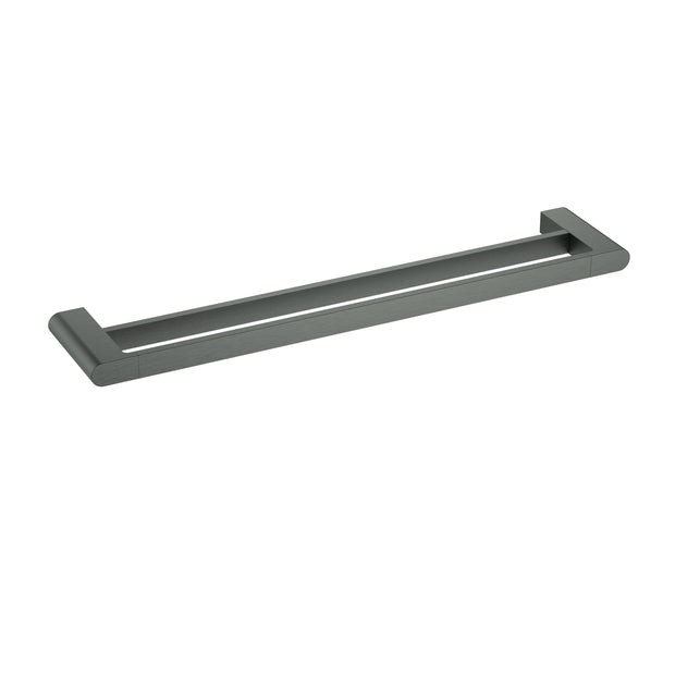 Ikon Flores Towel Rail Double 800mm in Gun Metal