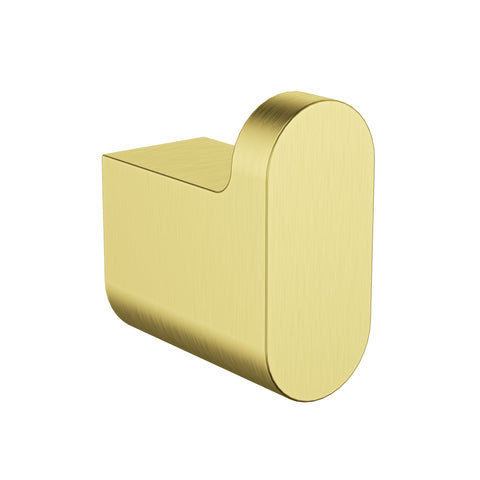 Ikon Flores Robe Hook in Brushed Gold