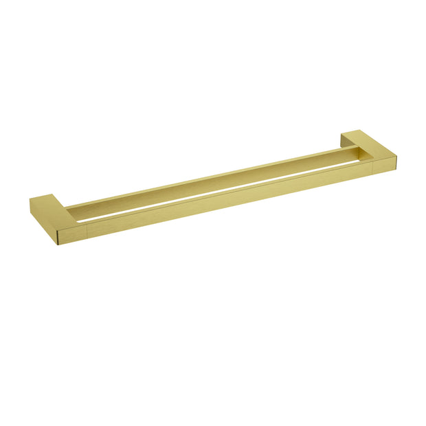 Ikon Ceram Towel Rail Double 600mm in Brushed Gold