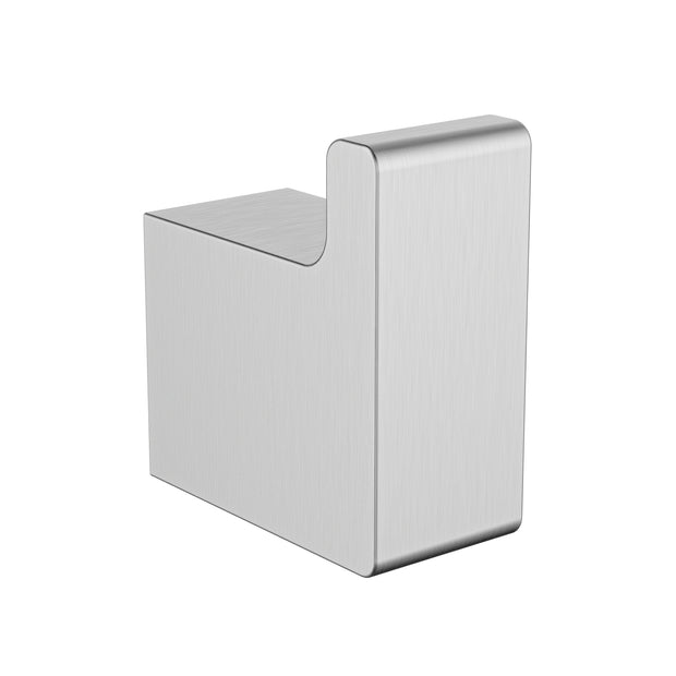 Ikon Ceram Robe Hook in Brushed Nickel