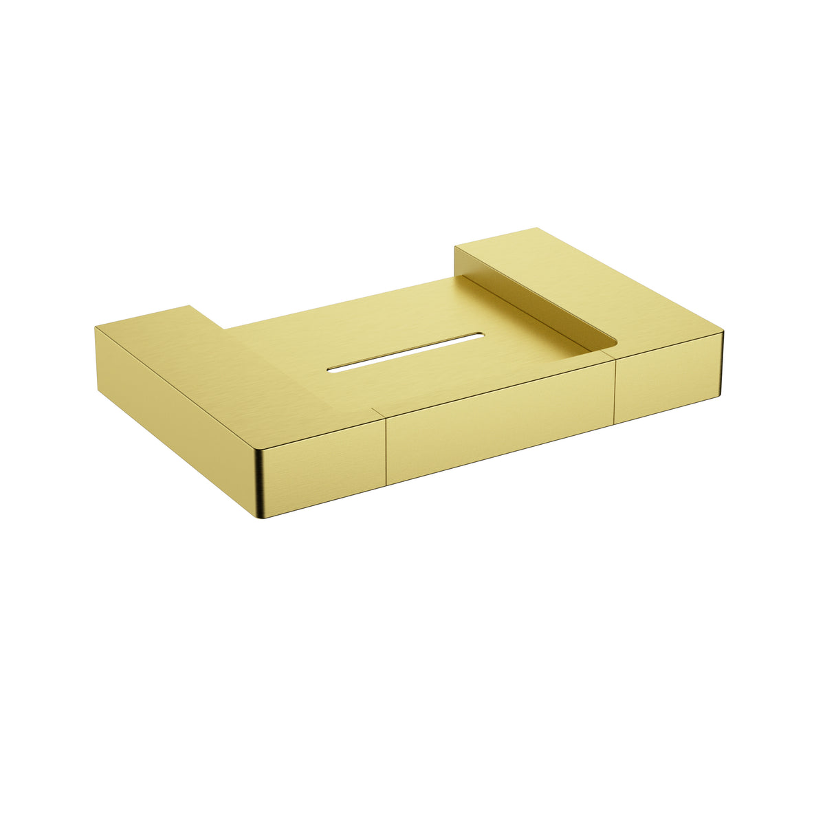 Ikon Ceram Soap Dish Metal in Brushed Gold