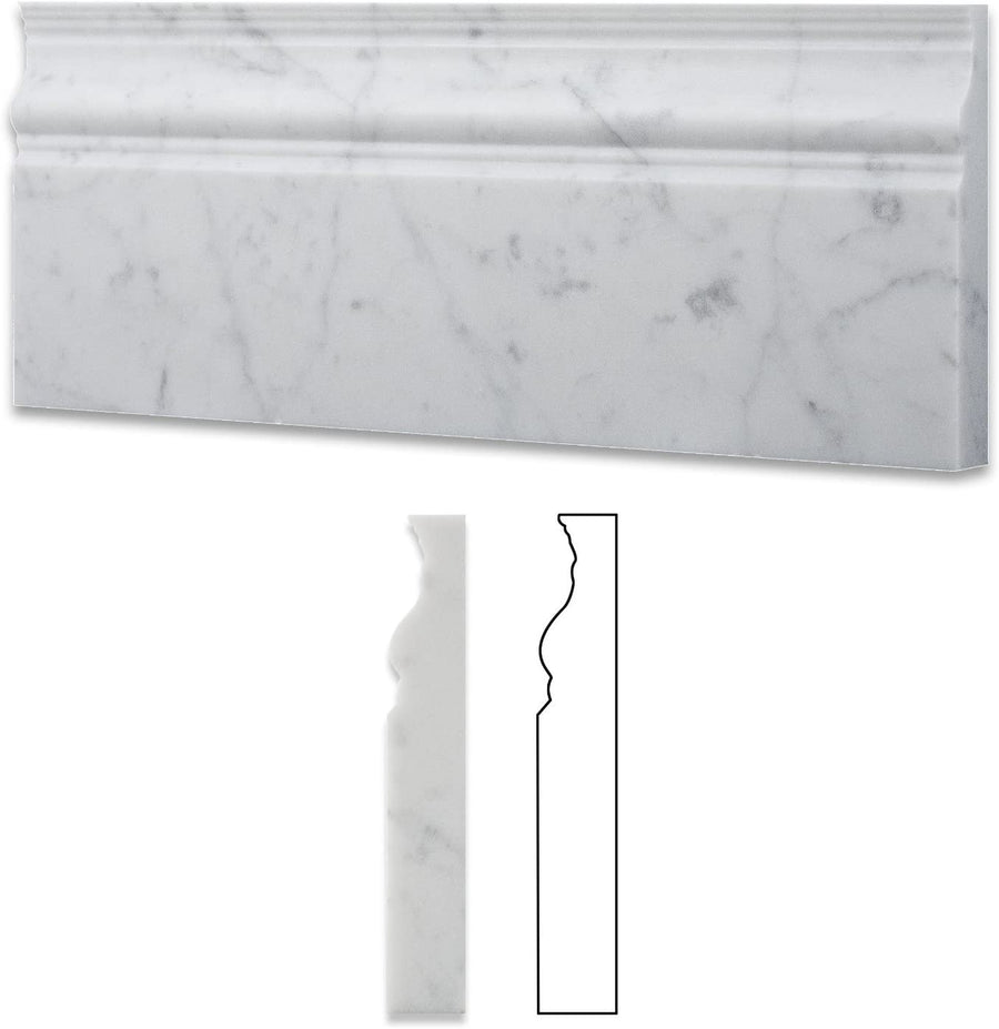 CARRARA SKIRTING 610 SIZE 610X120X18MM - CARRARA SKIRTING 610