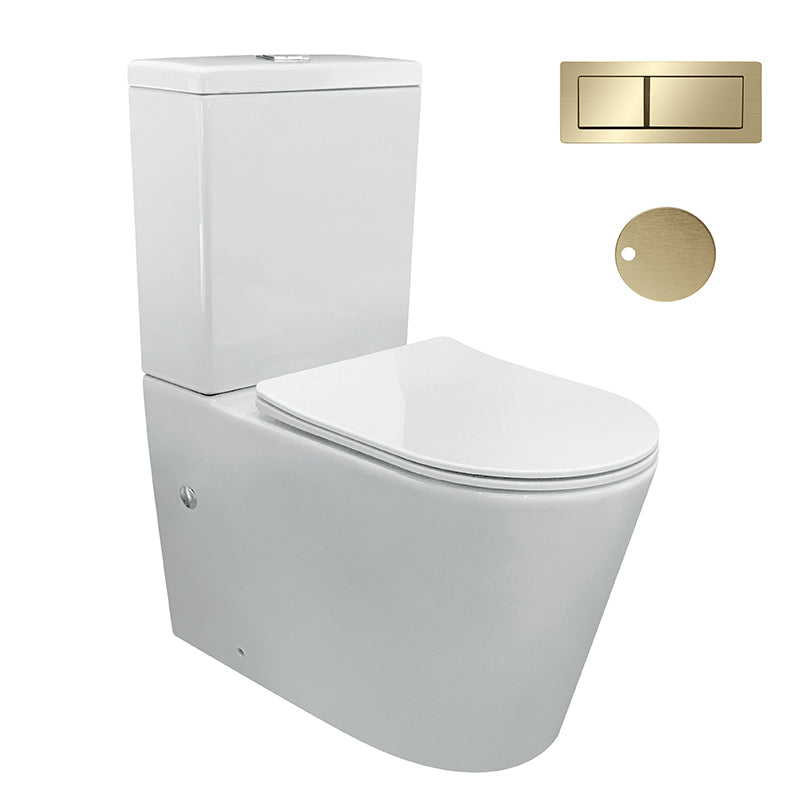Zenmo Jess-II Toilet Suite in Brushed Brass