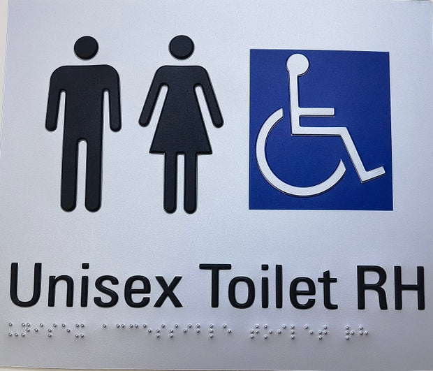 Zenmo Mobi Care Sign Unisex Accessible Toilet Right Hand