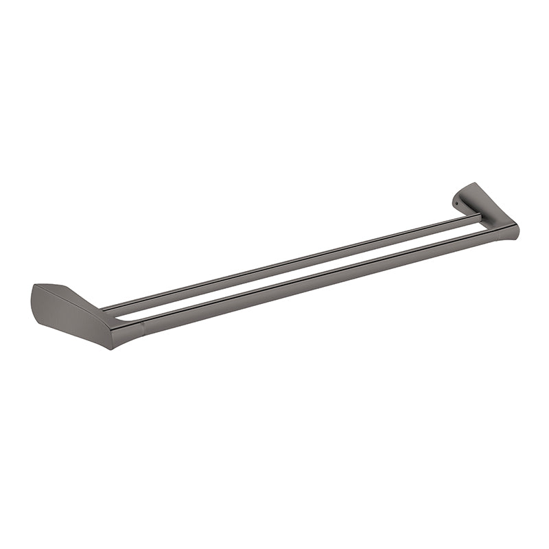 Zenmo Exon 75cm Double Towel Rail in Gun Metal